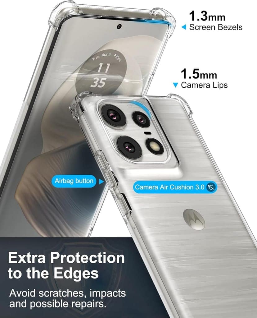 Starz for Moto Edge 50 Pro back Cover case transparent Shockproof view 9