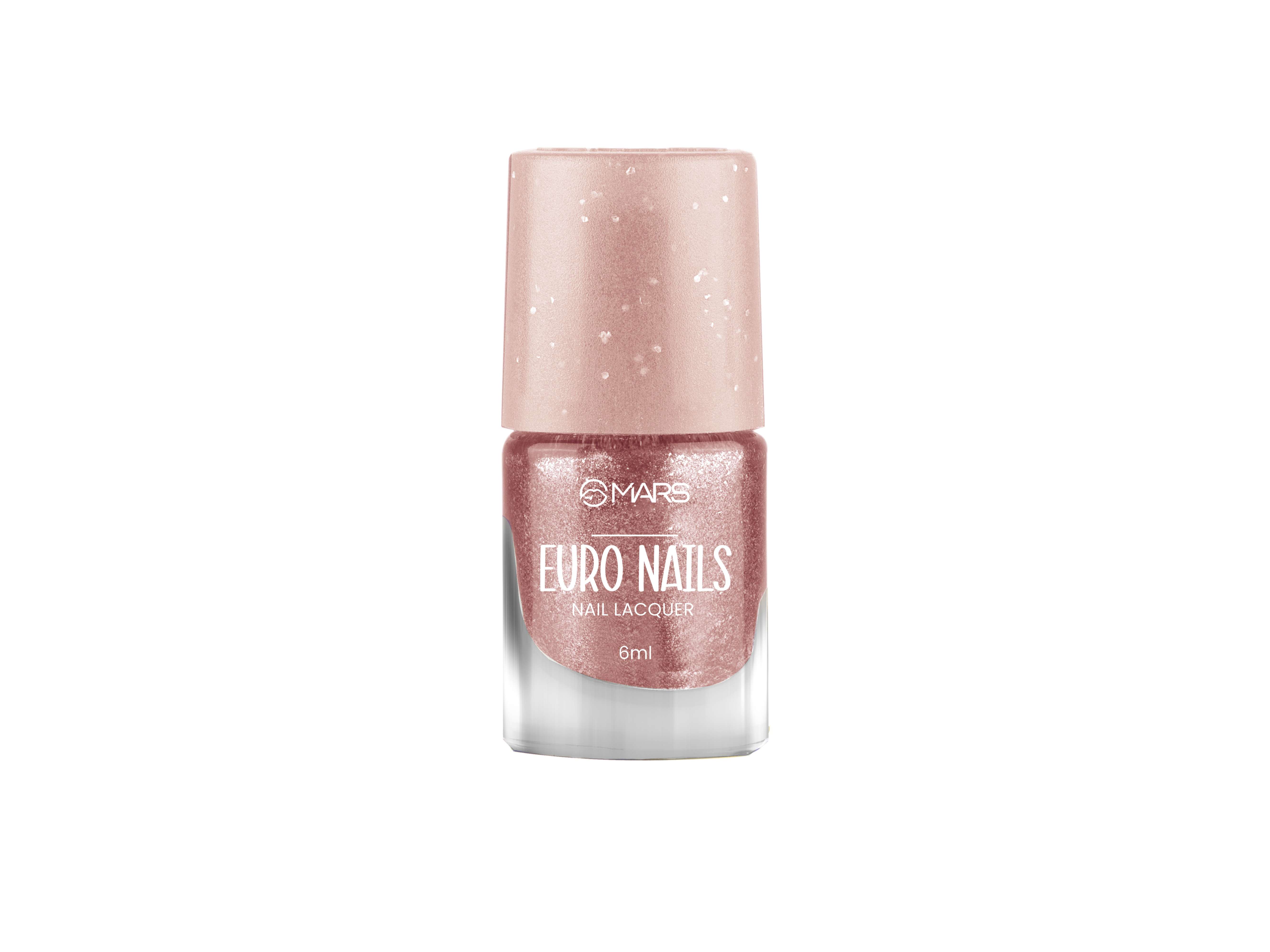 MARS EURO Nail Lacquer, Glossy Gel Finish, Rich Pigmentation, Chip Free, Quick Drying Formula, Long Lasting Nail Polish for Women - 6.0 ml - SHADE-44
