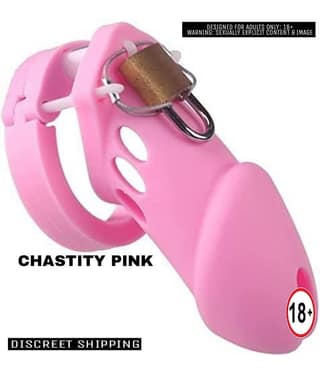 CHASTITY PLASTIC PINK For Men