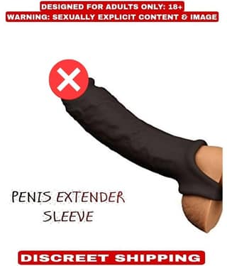 9 inch Double Hole Jumbo Penis Sleeve With 2 Inch Length Extension And 1cm Girth Increase By KamYog