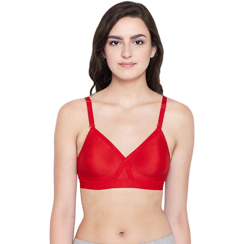 Bodycare 100% Cotton Non Padded Non wired Seamless Bra-Pack of 3 view 2