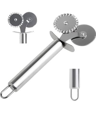 DHS Silver Stainless Steel Pizza Cutter