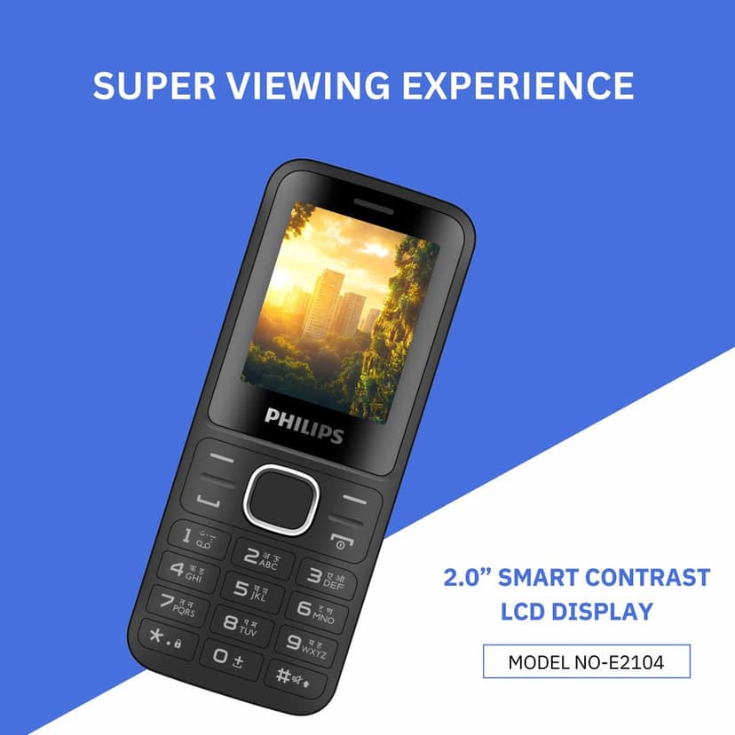 Philips E2104 Keypad Mobile Phone view 4