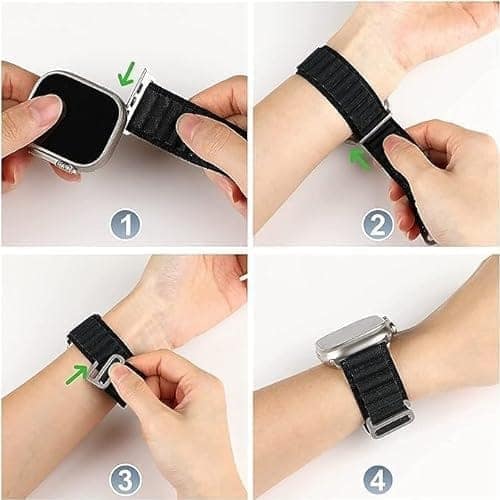 justly Smart Watch Strap Nylon G-Hook Alpine Loop Watch Straps Compatible For Watch Band Replacement Bands (42MM 44MM 45MM / 49MM Strap view 8
