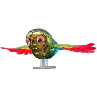 Flying Bird Car Bike Decoration with Flapping Wings | Creative Wind-Powered Bird Ornament for Car Side Mirror Hood Scooter & Motorcycle | Weatherproof Vehicle Decor (Multicolor, Pack of 1)