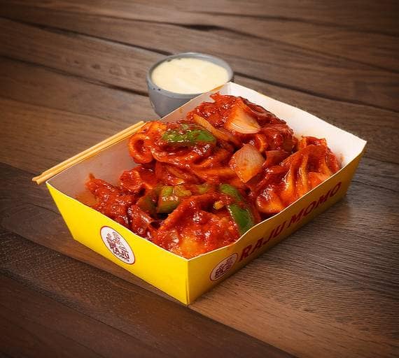 Mutton Chilli Garlic Pan Fried Momos [6Pcs]