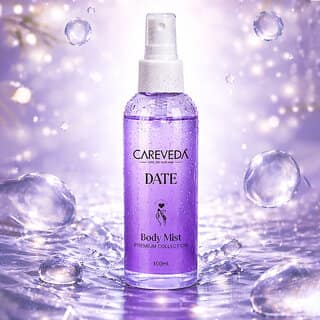 Careveda Date Body Mist 100Ml | Long Lasting Fresh Fragrance Body Spray | Refreshing & Hydrating Perfume Mist For Women | Premium Collection | 100Ml
