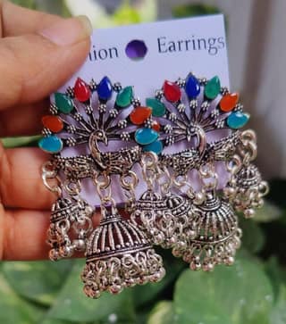 Pinapes Handcrafted Jhumka Unique and Elegant Design Earrings for A Stunning Look