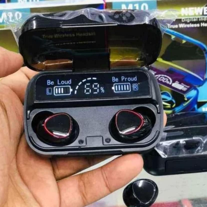 Wireless Bluetooth Earbuds with Digital Display - MultiColor view 4