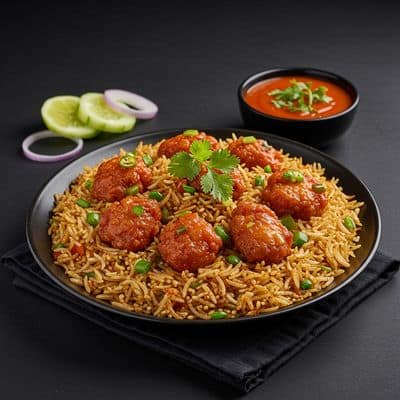 Chicken Manchurian Fried Rice