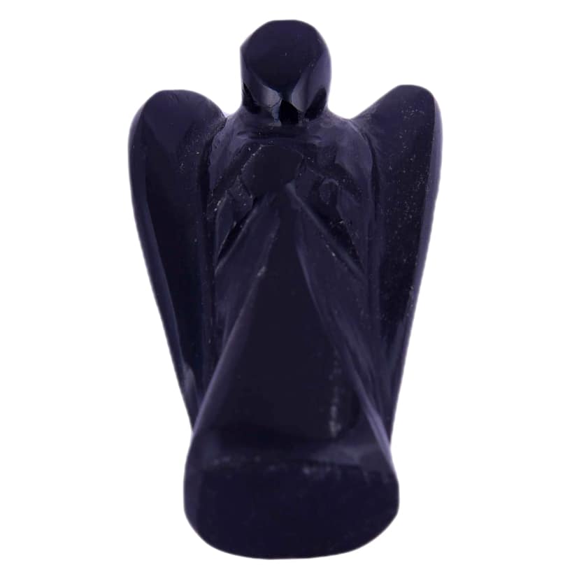 Black Obsidian Angel Angel for Chakra Healing, Crystal Healing, Reiki Healing, Meditation & Chakra Balancing for Unisex(KI_55) by Krishna Impex view 2