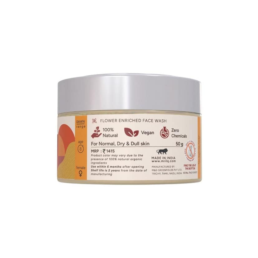 MrilQ DawN Face Wash | Cleansing & Hydration | Glow Enhancing | De-tan |Daily Use | Normal to Dry skin view 3
