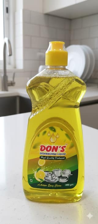Don's Dishwash Liquid – Yellow (490ml)