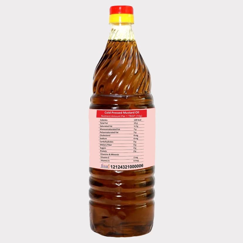 Mustard Oil 1 Ltr by Arms Krishi – Pure & Authentic kachi Ghani Sarso Ka Tail. view 3