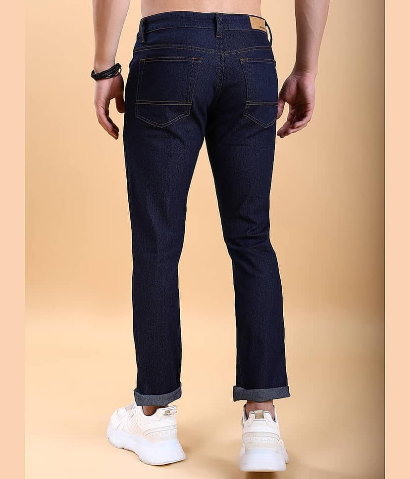 Highlander Straight Solid Men's Jeans - Indigo ( Pack of 1 ) view 3