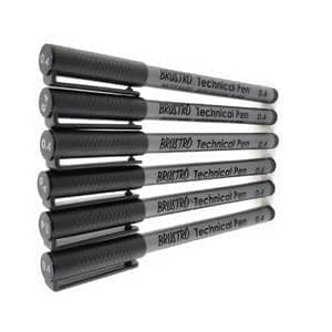 Camlin Fine Tip Permanent Marker, Black, Pack of 6 Camlin Permanent Marker, Fine Tip, Black, 6 Count* Camlin Fine Tip Permanent Marker, Black (Pack of 6) view 2
