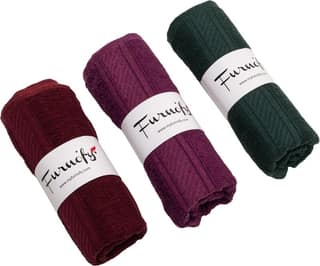 Furnofy Cotton 450 GSM Hand Towel Set Merun, Magenta, Green (Pack Of 3)