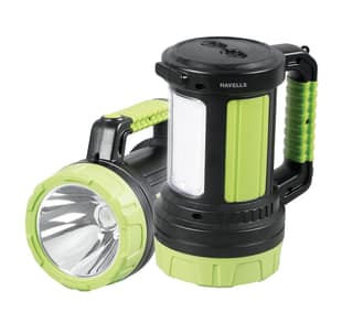 10W LED Torch|Energy Efficient|Lithium-Ion Battery|Diffused Side Light for Low Glare|Ultra Bright|Upto 6 Hours Runtime|Made in India|(Outrider)|Pack of 1