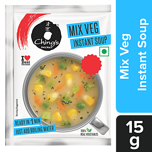 Ching'S Secret Mix Veg Instant Soup, 15 g Pouch