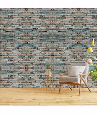 KRAMOX Wallpaper for Walls 3D Wall Stickers Self Adhesive PE Foam Brick Design Wallpaper for Wall Decor Home, Hotel,Living Room, Bedroom Cafe Wooden