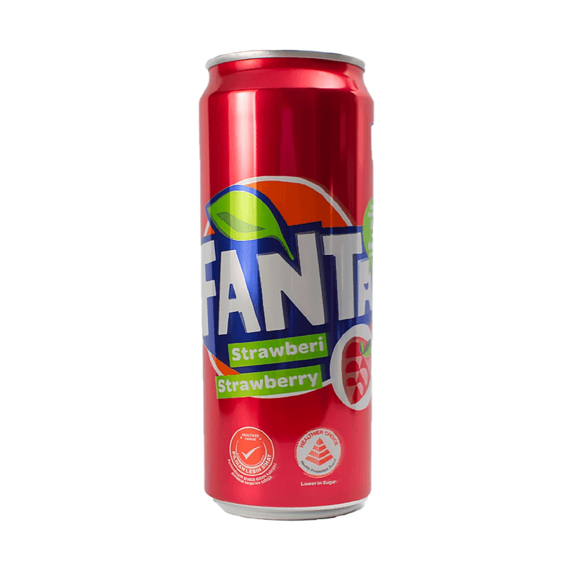 Fanta Sparkling Soft Drink - Strawberry, Refreshing, 320 Ml