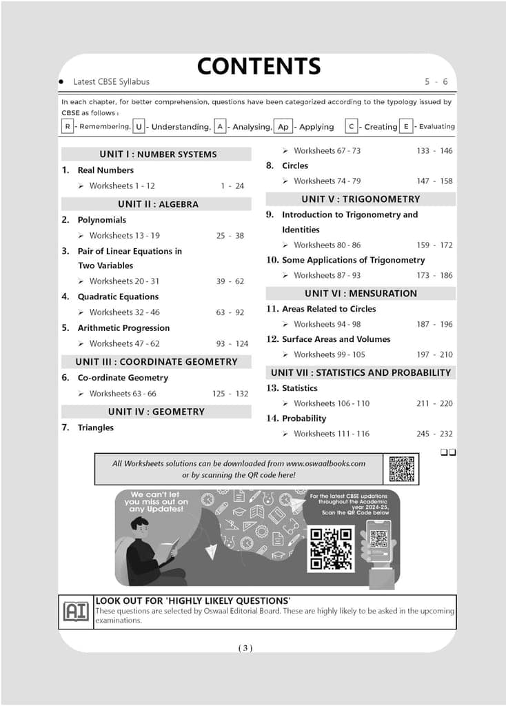 Oswaal CBSE Workbook Class 10 | Mathematics Standard | Science | Social Science | English Language & Literature | Set of 4 Books | Updated As Per NCF | For Better Results | For Latest Exam Oswaal Editorial Board view 2