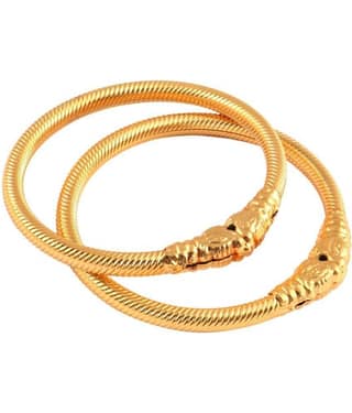 Jewar Mandi - Gold Kada ( Pack of 2 )