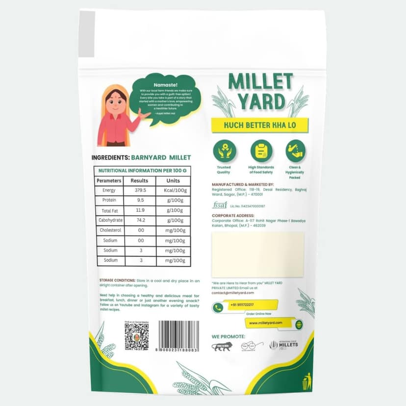 Millet Yard Barnyard Millet shreeanna 500 gram view 2