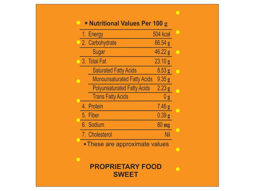 Haldiram's Soan Papdi (Orange Flavour) Packed Sweets - 250 Gm - Pack of 2 view 4