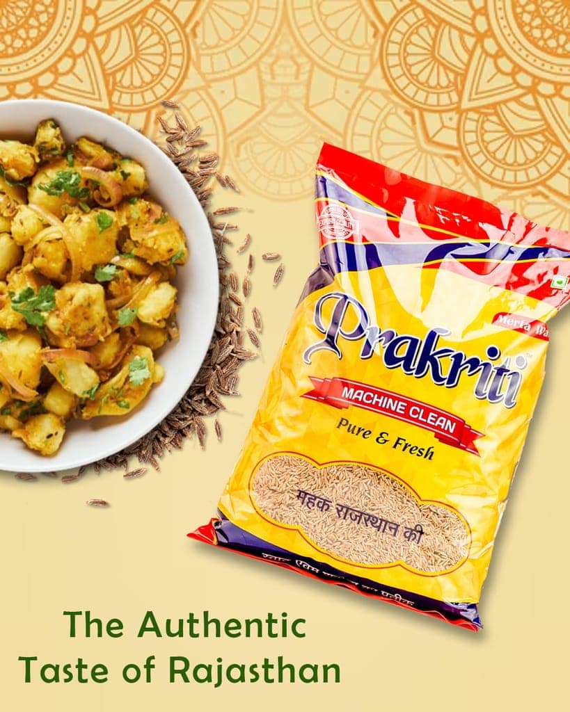 Prakriti Premium Whole Jeera (Cumin seed) I No added colours & flavours I Rajasthan special I Natural & 100% Pure Pack of 1, 100g view 3