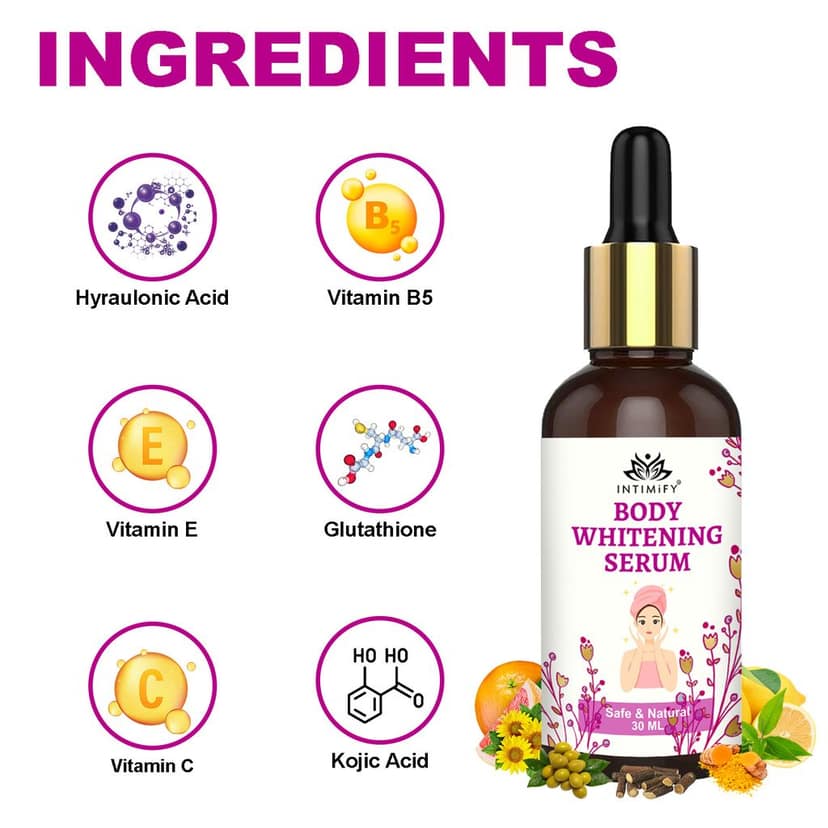 Intimify Body Whitening serum, anti aging wrinkles serum, face serum, skin brightening serum, Dark spots (30 ml) view 4
