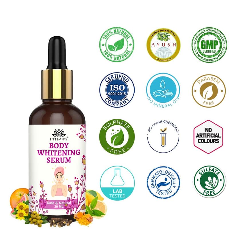 Intimify Body Whitening serum, anti aging wrinkles serum, face serum, skin brightening serum, Dark spots (30 ml) view 7