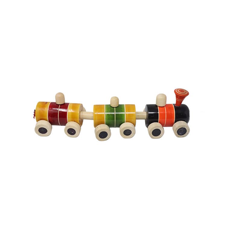Lacquerware Handcrafted Wooden Rail Gaadi view 2