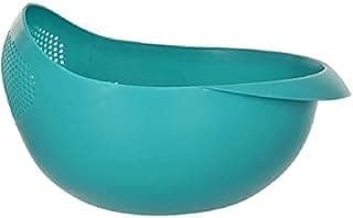 Clazkit Food Strainer Colander, Fruit Basket, Pasta Strainer, Vegetable Strainer, Kitchen Sieve, Washing Bowl, Unbreakable, (Color May Vary), Plastic - 11.3 x 18 x 24.1 Centimeters