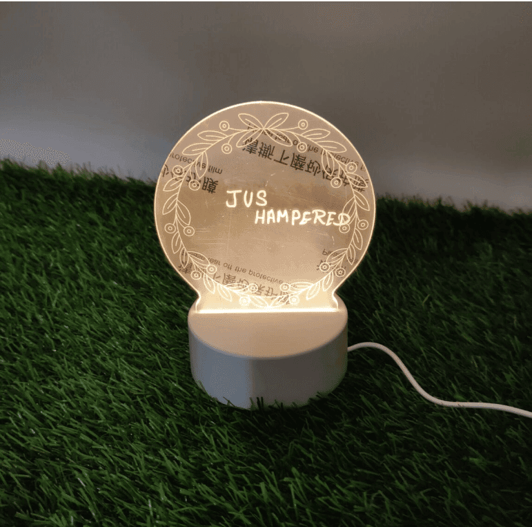 3D Illusion LED Night Lamp with Multicolor Lighting view 2