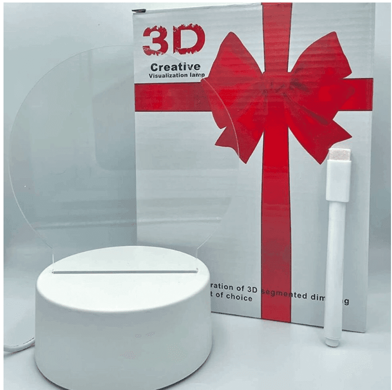 3D Illusion LED Night Lamp with Multicolor Lighting view 3