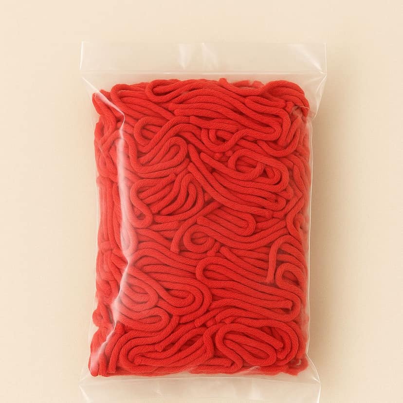Red Cotton Diya Wicks (500 Pcs) – 3 inch long - Pure Cotton for Oil & Ghee Diyas view 2