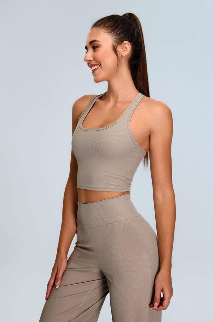 Lino Khaki Light Workout Set view 2