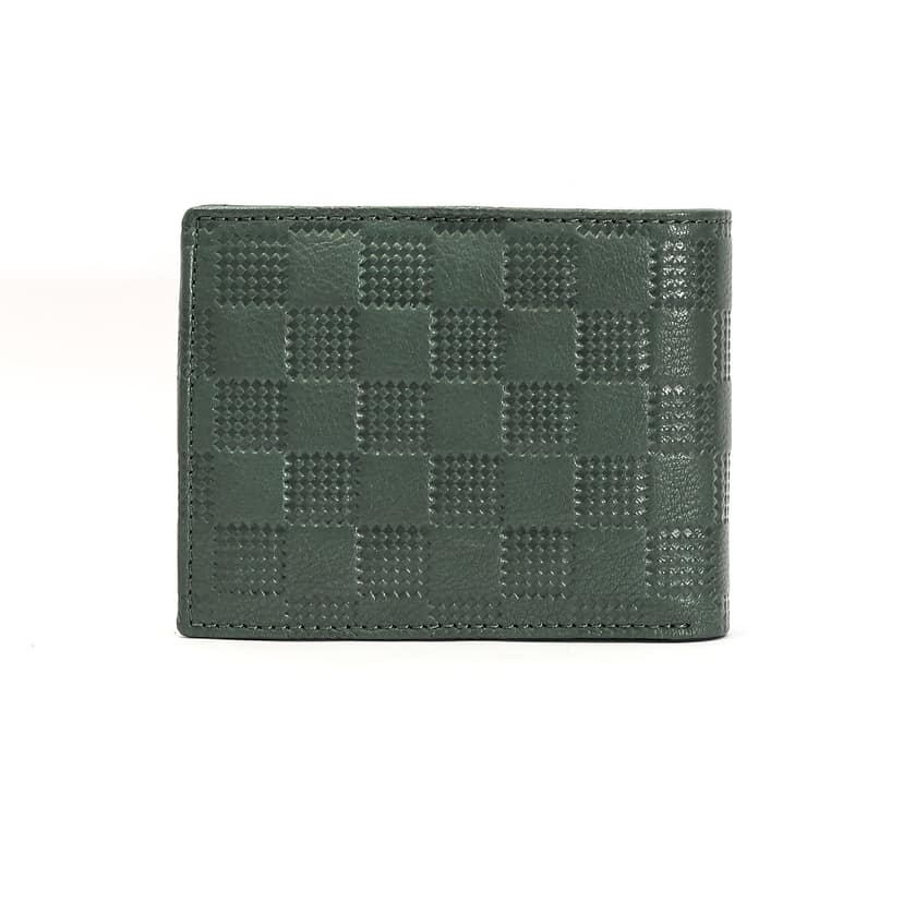 Vital King Men Trendy, Evening/Party Green Genuine Leather RFID Wallet (11 Card Slots)