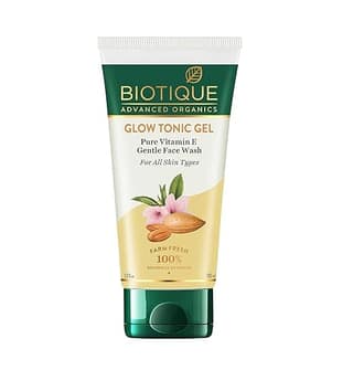 Biotique Advanced Organics Glow Tonic Gel Pure Vitamin E Gentle Face Wash 150ml
