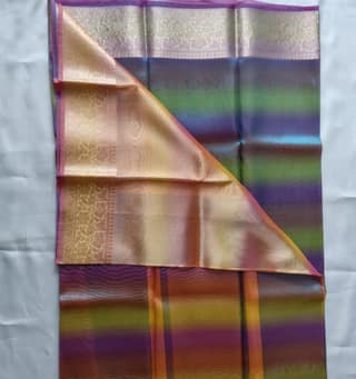 Tissue Silk Cotton Saree with Blouse