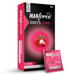 SUPER MANFORCE CONDOMS (LITCHI) 10'S
