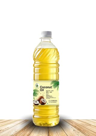 Pure Coconut Oil 1 Liter for Cooking, Hair & Skin Care