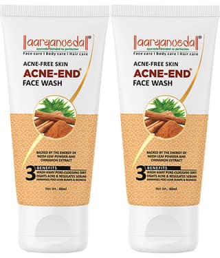 Aaryanveda Acne Face Wash - Clear, Purify & Soothe Acne-Prone Skin Anti Acne Facewash 200ml