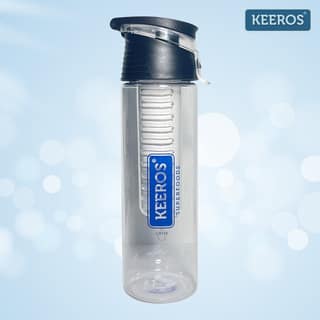 Keeros Fruit & Tea Infuser Detox Water Bottle, BPA Free, Food Grade Plastic, Leak Proof, Durable, Non-Toxic Water Bottle for Office, Gym, 800 ml