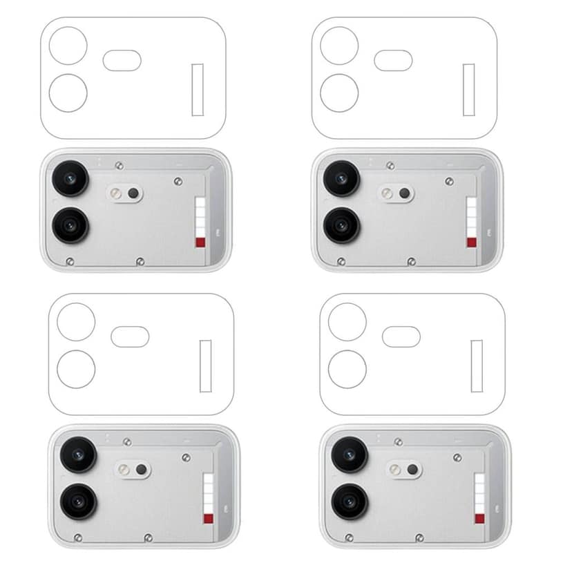 ISAAK Back Camera Lens Protector compatible for Nothing 4b (Pack of 4)