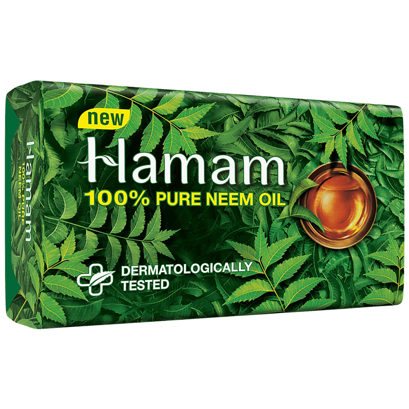 Hamam Pure Neem Oil Soap Bar, 150 G view 2