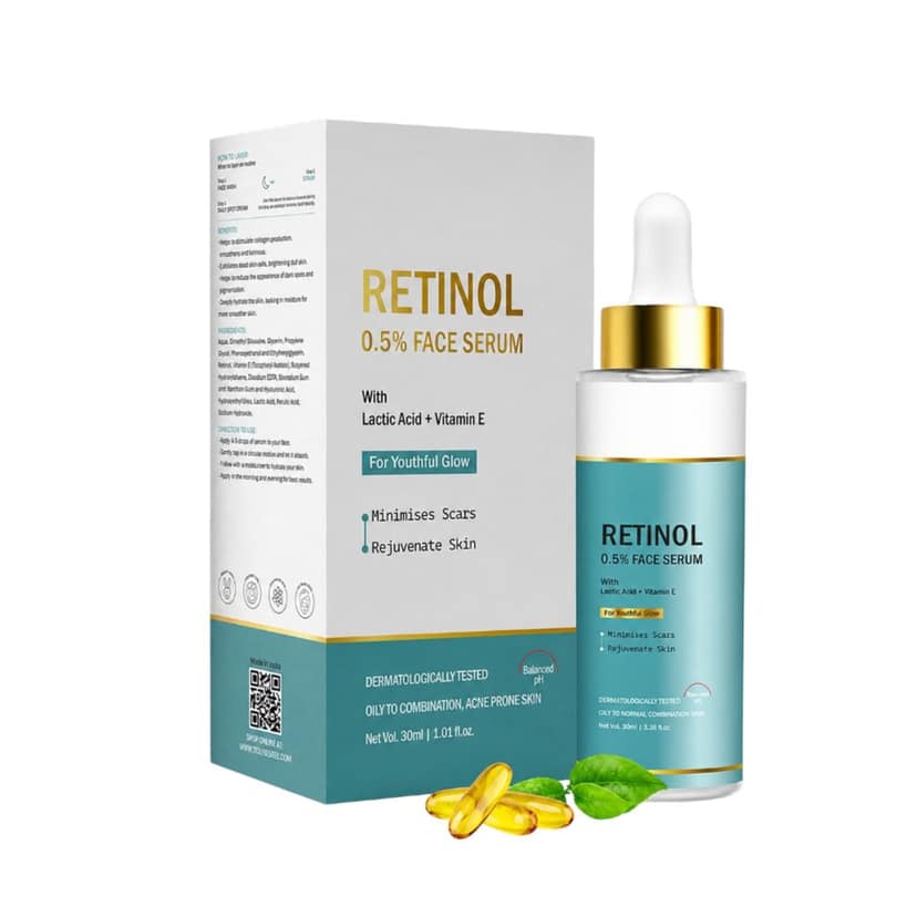 Hydrating Anti Wrinkle Serum for Fine Lines, Dark Spots & Skin Texture | For all skin types Advanced Natural Retinol Anti Aging Serum 30ml Pack of 1 view 8