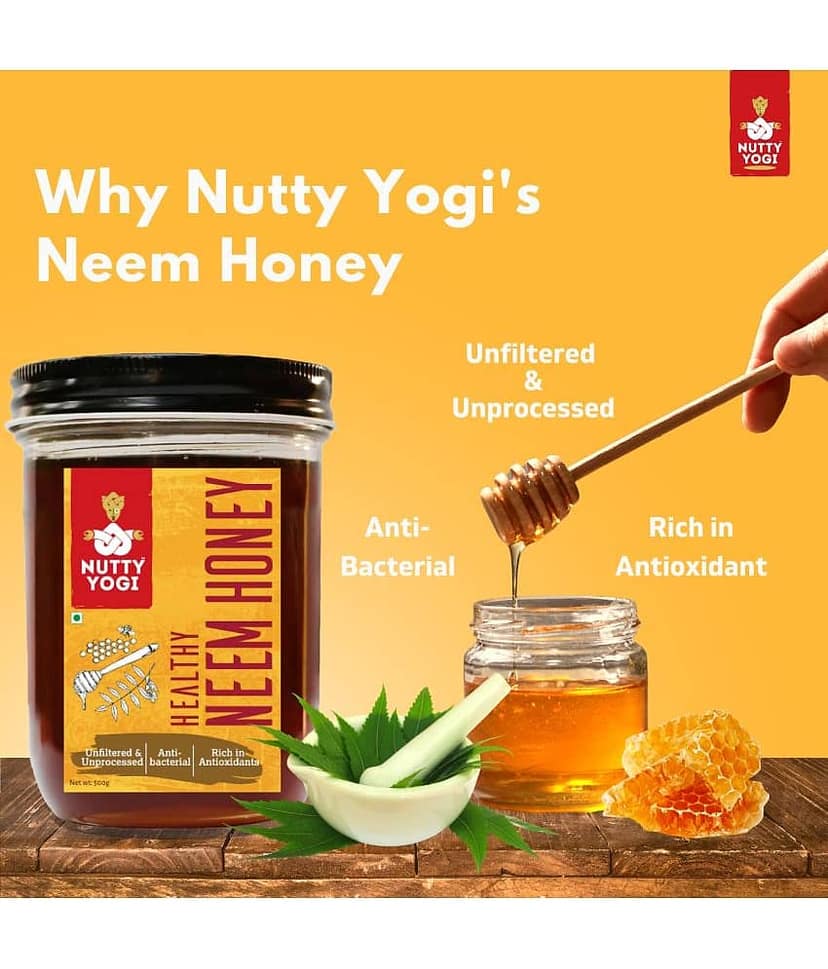 Nutty Yogi Neem Honey 500 view 2