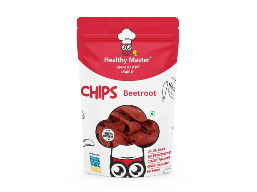 Healthy Master Beetroot Chips - Baked and Nutritious (Chatpata Spice) - 500 Gram